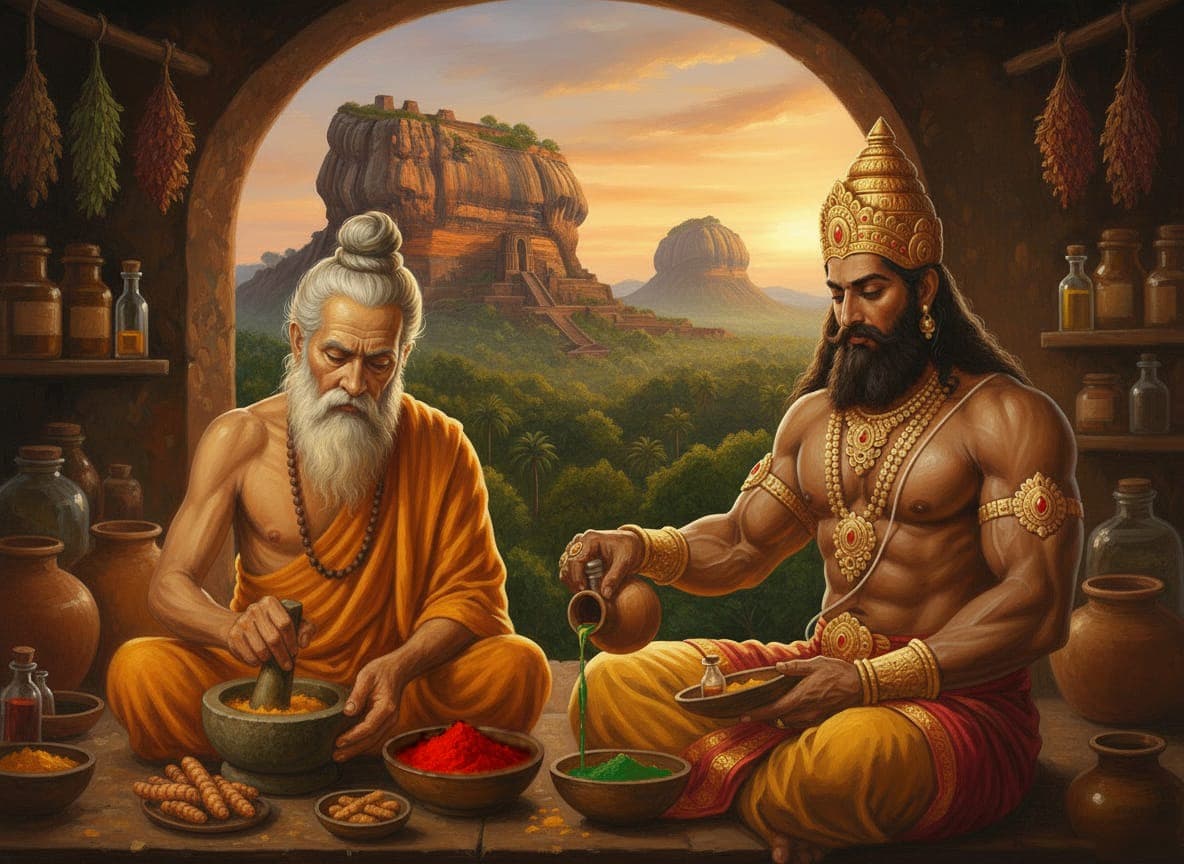 Pulastya Rishi und König Ravana