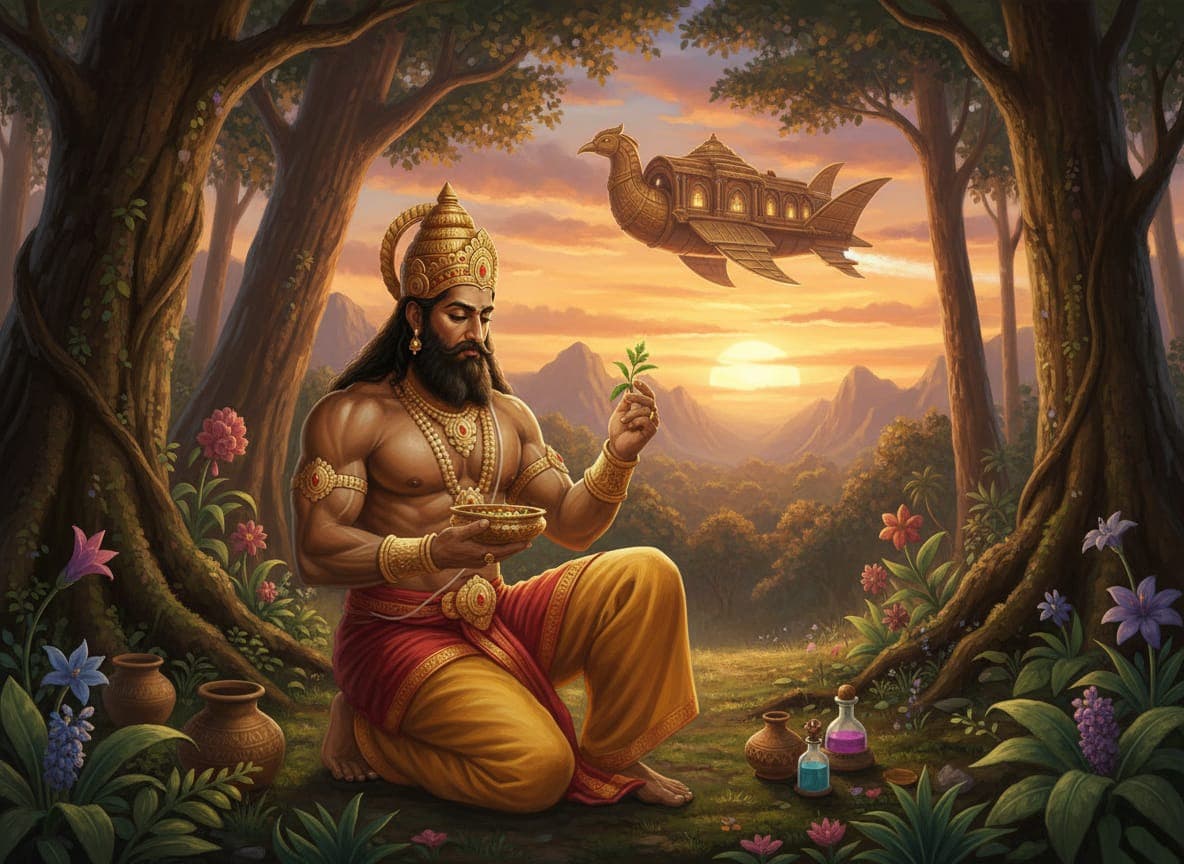 König Ravana und die ayurvedische Medizin